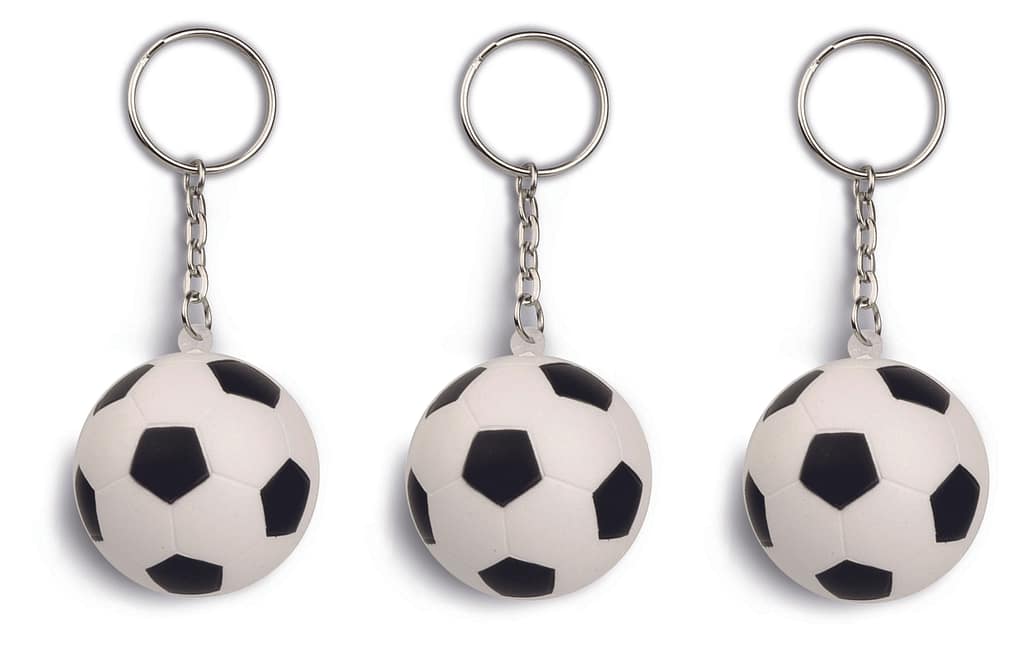 Portachiavi a forma di pallone da calcio MFT, un lato - Prodotti Personalizzati