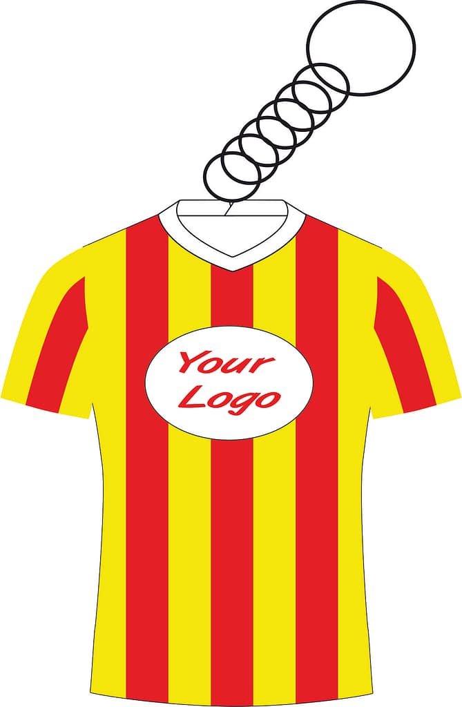 portachiavi a maglia giallo rossa portachiavi a maglia giallo rossa