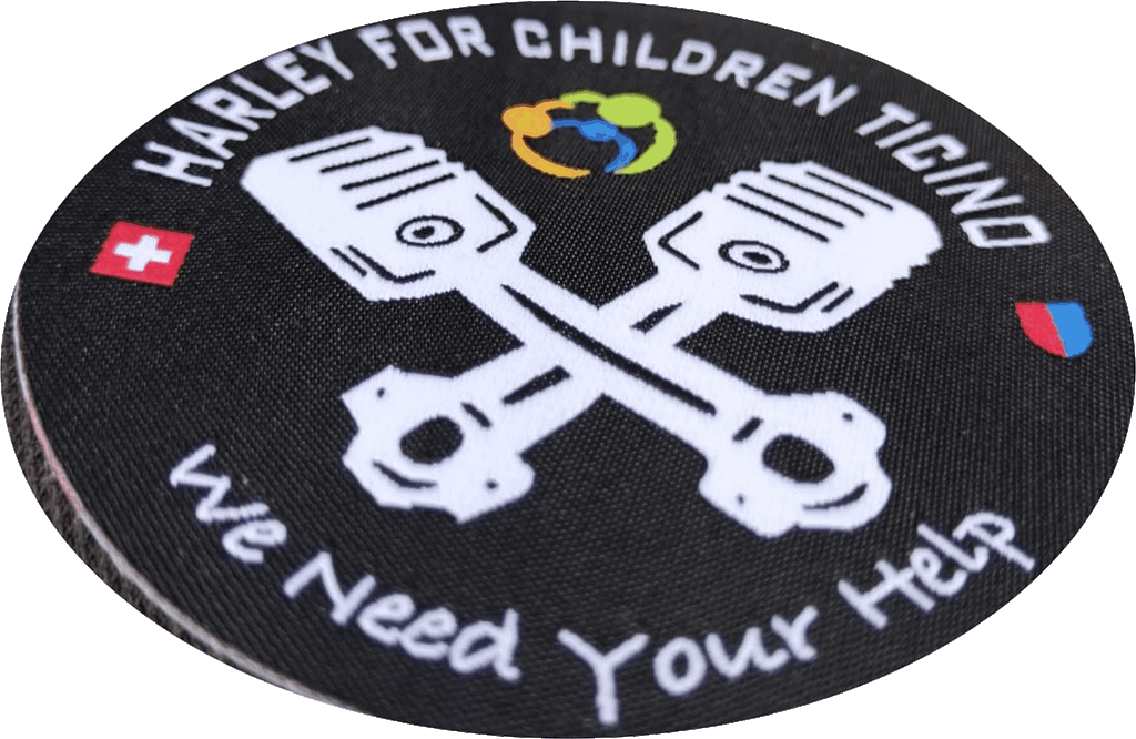 Toppa Ricamata Termoadesiva Racer Pneumant Moto - 11,1 X 4 Cm, Prodotta In UE - 2