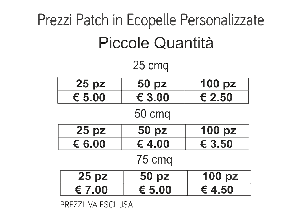 prezzi patch in ecopelle piccole quantità prezzi patch in ecopelle piccole quantità