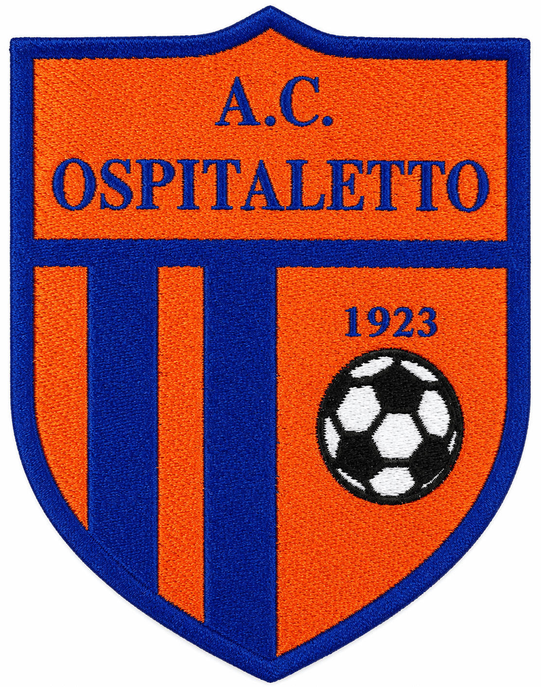 patch ospitaletto calcio personalizzata in alta definizione patch ospitaletto calcio personalizzata