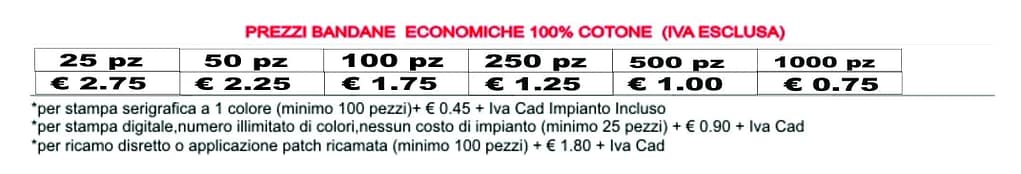 prezzi bandane economiche 100% cotone tinta unita prezzi bandane economiche 100% cotone tinta unita