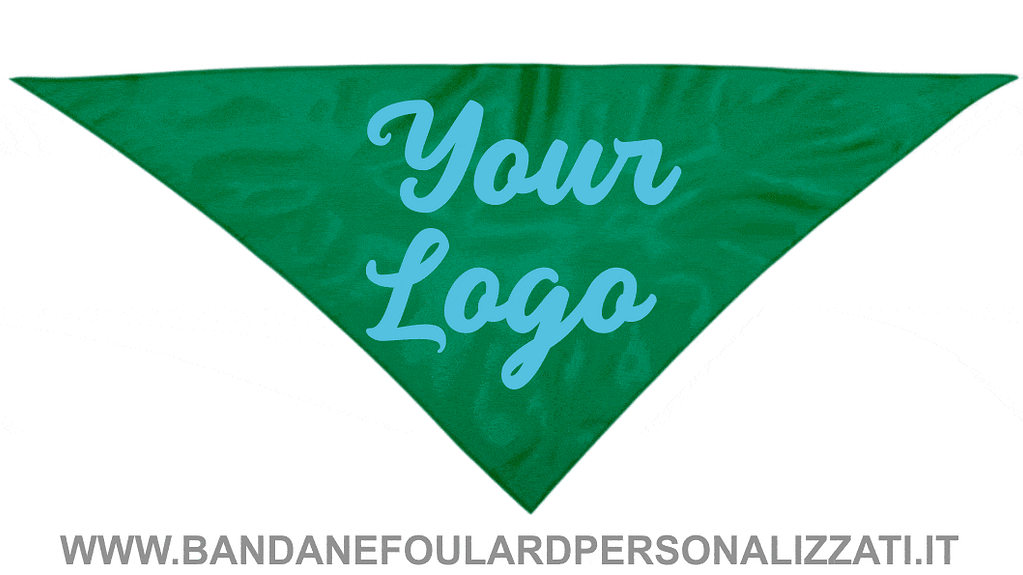 BANDANE economiche con logo di colore Verde BANDANE economiche con logo verdi