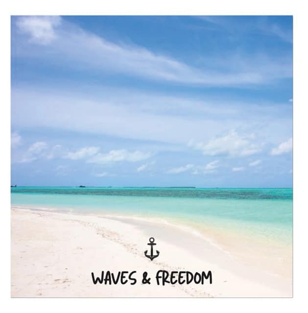 Foulard con Foto Waves and Freedom Personalizzato Foulard con Foto Waves and Freedom