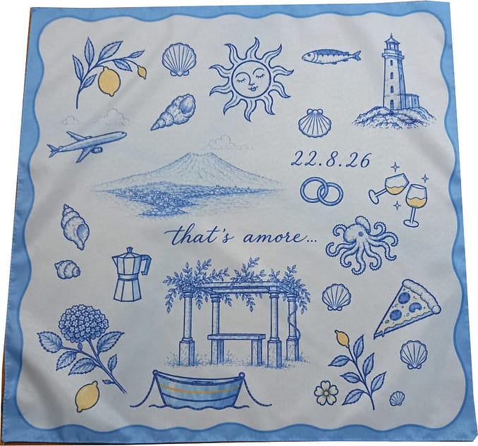 Foulard Quadrato Matrimonio Personalizzato Foulard Quadrato Matrimonio
