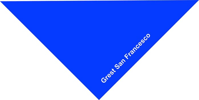 Bandana Grest San Francesco Blu personalizzata Bandana Grest San Francesco Blu