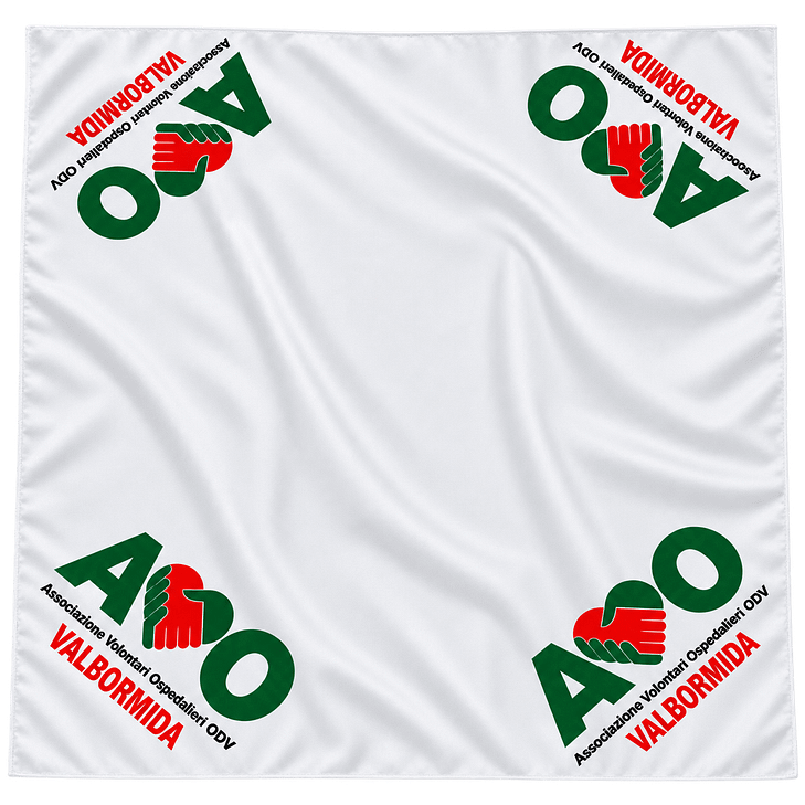 Foulard per Onlus Avo Valbormida Personalizzata Foulard per Onlus Avo Valbormida