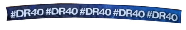 fascette da concerto doppie personalizzate river DR40 blu bianca fascette da concerto doppie personalizzate river DR40