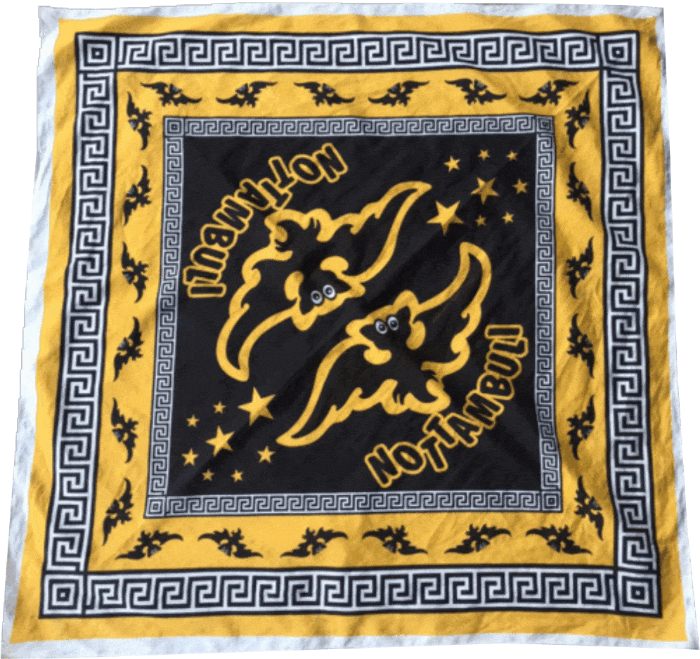 FOULARDS grandi personalizzati con logo nottambuli FOULARDS grandi personalizzati nottambuli