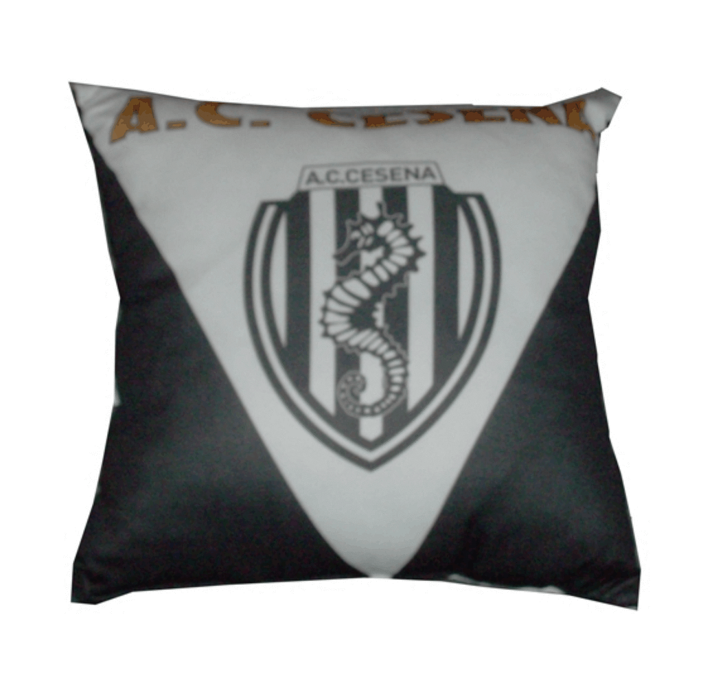 cuscino da salotto personalizzato Cesena Calcio con stampa digitale cuscino da salotto personalizzato Cesena Calcio
