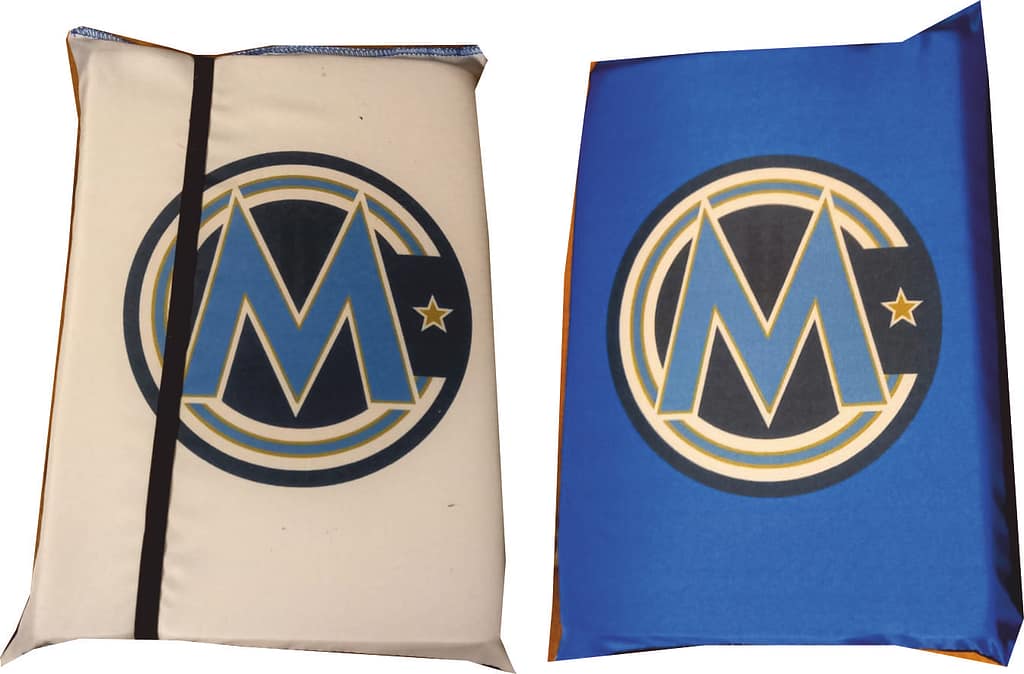 cuscini da stadio Mezzomerico reversibili personalizzati cuscini da stadio reversibili Mezzomerico