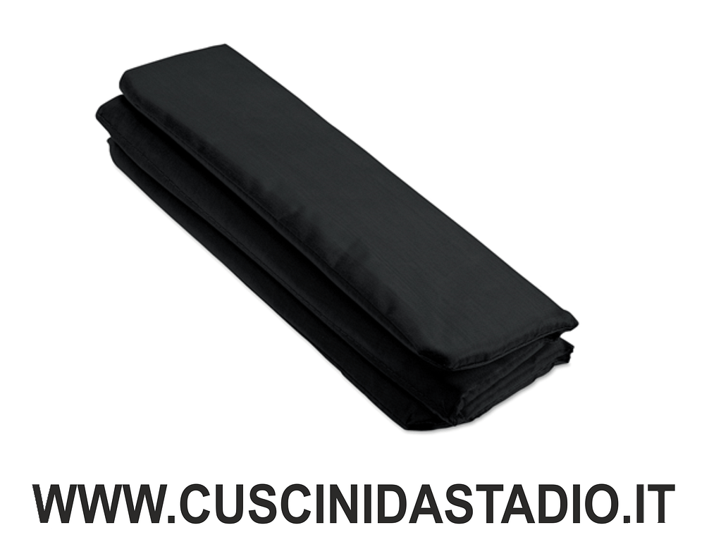 cuscino da stadio piegevole in pvc nero piegato cuscino da stadio piegevole nero piegato