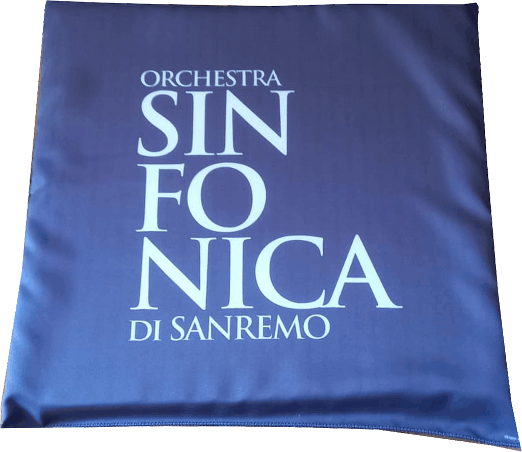cuscino quadrato personalizzato orchestra sinfonica con stampa digitale cuscini dà stadio quadrati orchestra sinfonica