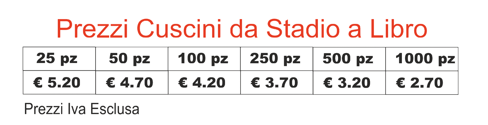prezzi cuscini da stadio a libro prezzi cuscini da stadio a libro