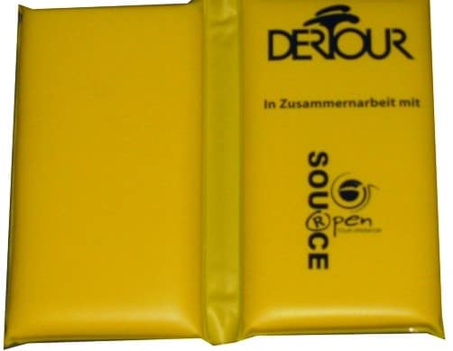 cuscino a libro in pvc giallo cuscino a libro in pvc