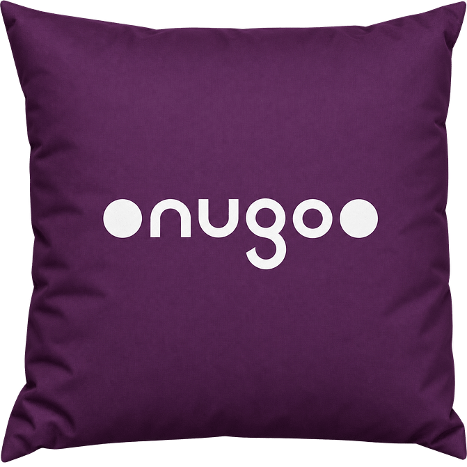Cuscino da salotto Nugo Viola personalizzato Cuscino da salotto Nugo Viola