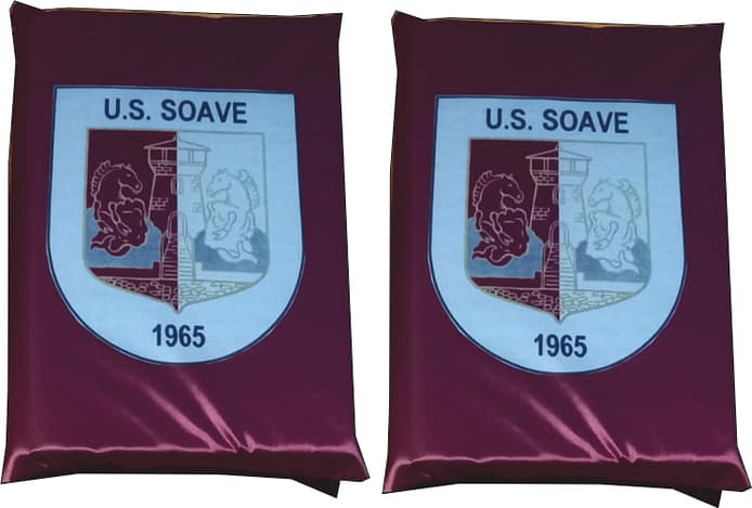 Cuscino da stadio Soave Calcio personalizzato Cuscino da stadio Soave Calcio