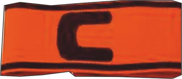 Fascia da capitano arancione fluo Fascia da capitano arancione