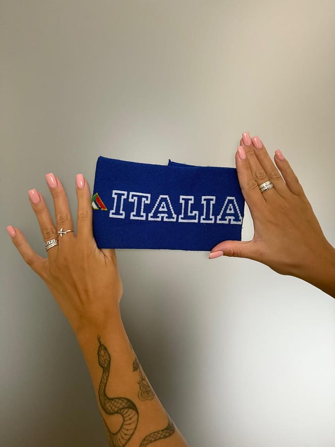 Fascia da capitano Italia personalizzata Fascia da capitano Italia
