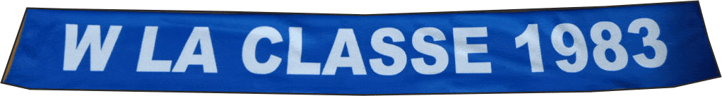 Sciarpe in pile personalizzate Viva la classe 1983 Sciarpe pile personalizzate viva la classe