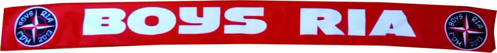 Sciarpa ultras Boys Ria personalizzata Sciarpa ultras Boys Ria