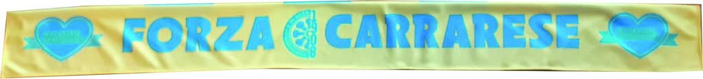 sciarpa economica forza carrarese con logo sciarpa economica forza carrarese