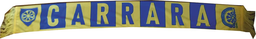Sciarpa promozionale doppia Carrarese Calcio personalizzata Sciarpa promozionale doppia Carrarese Calcio