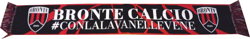 sciarpa ricamata hd Bronte Calcio personalizzata sciarpa ricamata hd Bronte Calcio