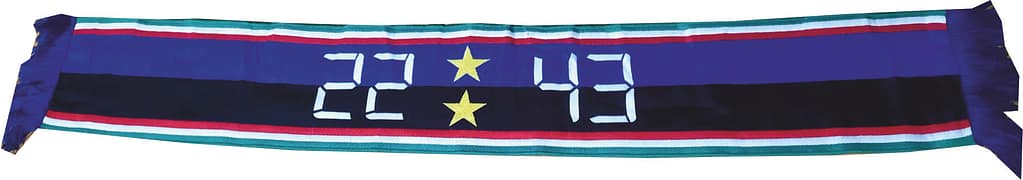 Sciarpa Ricamata HD Inter Club 22:43 personalizzata Sciarpa Ricamata HD Inter Club 22:43