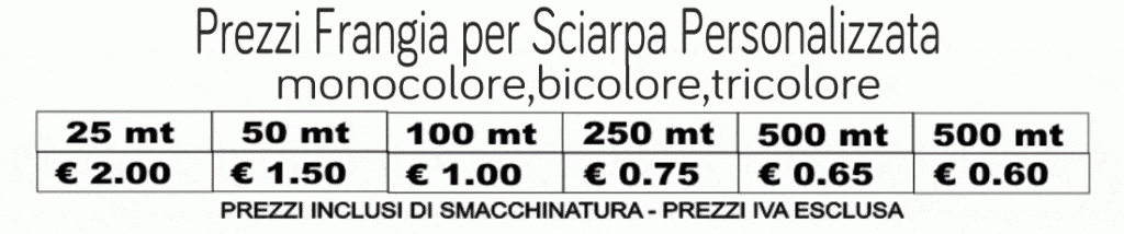 prezzi frangia per sciarpe prezzi frangia per sciarpe