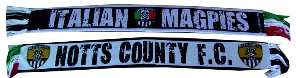 sciarpa in lana doppia notts county sciarpa in lana doppia notts county