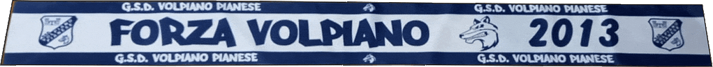 sciarpa economica personalizzata forza volpiano sciarpa economica personalizzata volpiano