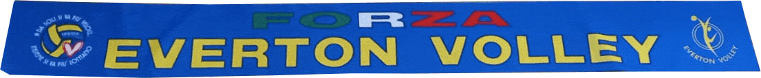 sciarpa economica personalizzata forza everton gialla e blu royal sciarpa economica personalizzata forza everton