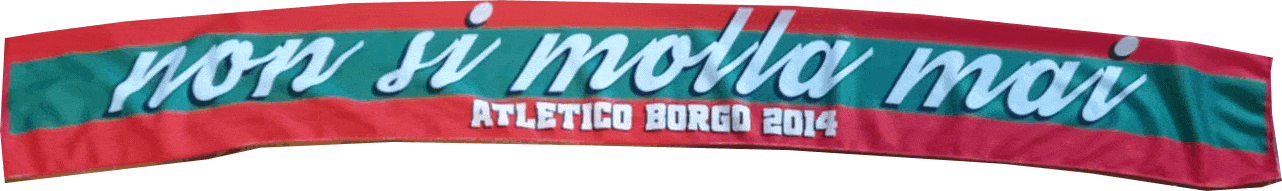 sciarpe raso personalizzate retro Atletico Borgo sciarpe raso personalizzate retro Atletico