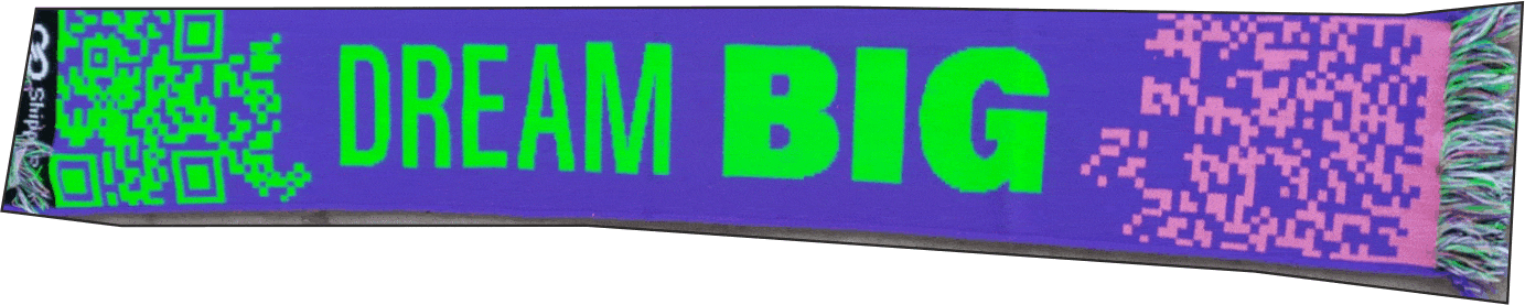 sciarpe colori fluo personalizzate dream big con frangia corta sciarpe colori fluo personalizzate dream big