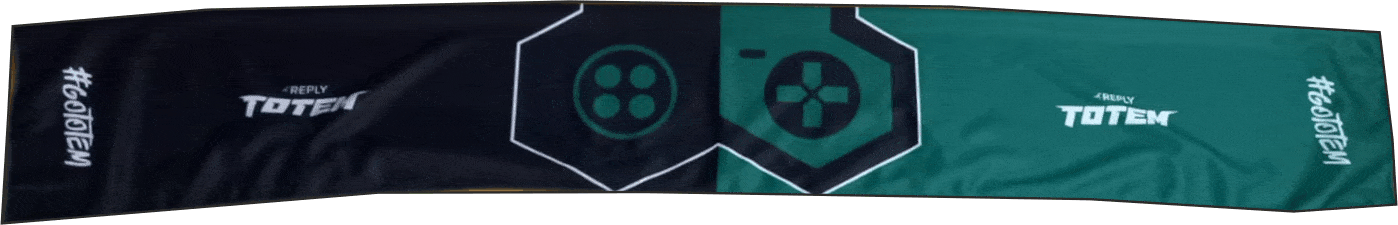 sciarpe raso personalizzate totem colore nero verde sciarpe raso personalizzate totem