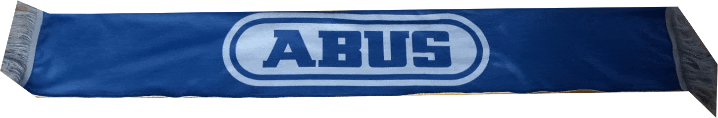 sciarpe in pile personalizzate Abus bianco blu sciarpe pile personalizzate Abus