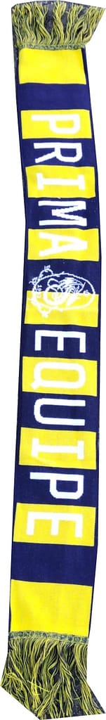 PRIMO piano SCIARPE jacquard personalizzate gialloblu prima equipe PRIMO piano sciarpe jacquard personalizzate prima equipe