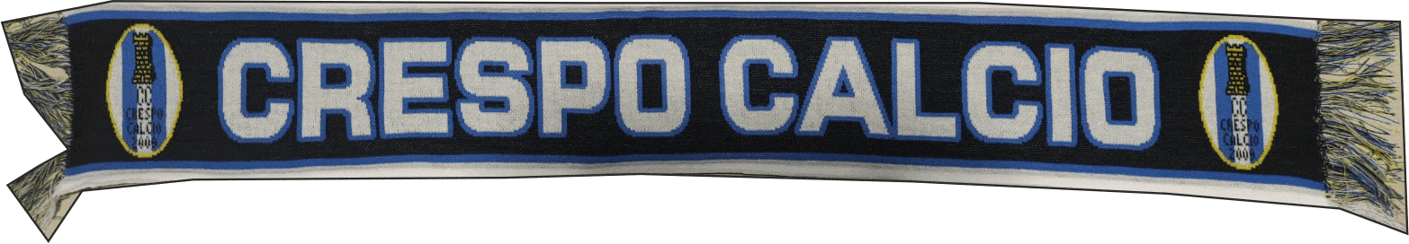 SCIARPE JACQUARD PERSONALIZZATE con frangia crespo calcio SCIARPE jacquard personalizzate crespo calcio