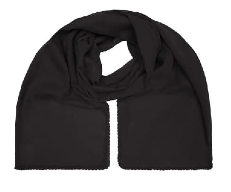 sciarpa in cotone di colore nero personalizzabile sciarpa in cotone di colore nero