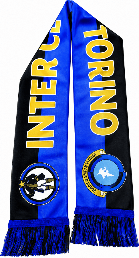 Sciarpa promozionale doppia Inter Club Torino Personalizzata Sciarpa promozionale doppia Inter Club Torino