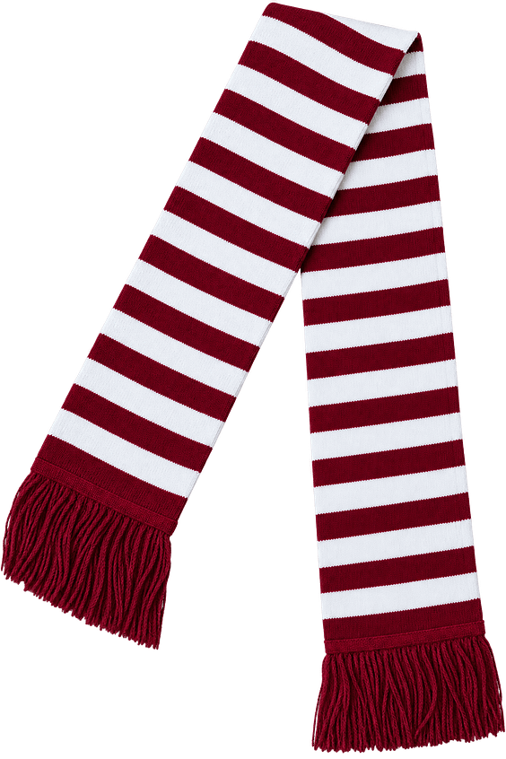 Sciarpa a Costine Salernitana con frangia Sciarpa a Costine Salernitana