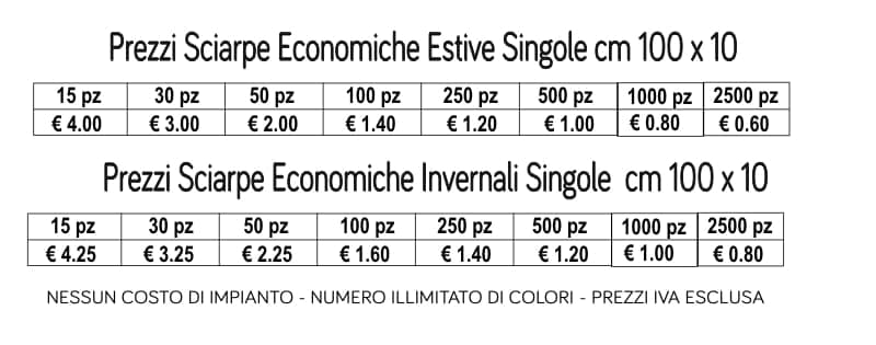 prezzi sciarpe economiche singole prezzi sciarpe economiche singole