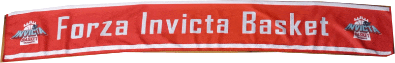 sciarpa pubblicitaria doppia personalizzata invicta basket SCIARPE pubblicitarie doppie invicta basket