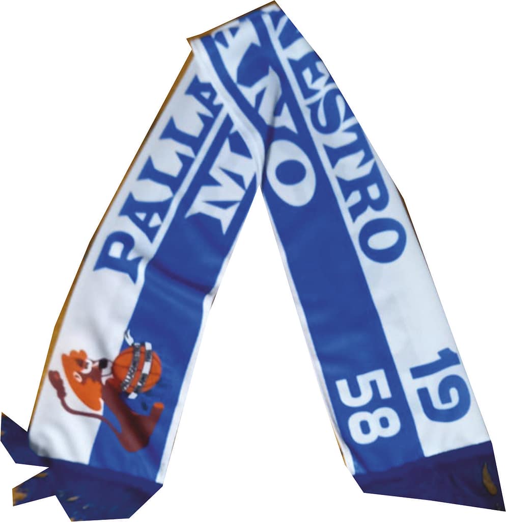 Sciarpa Pallacanestro Milano pubblicitaria doppia Sciarpa Pallacanestro Milano