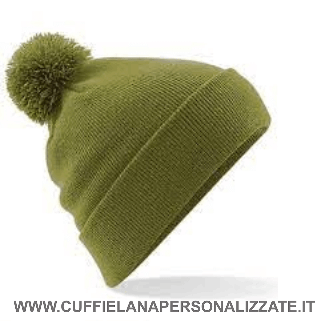 berretto pon pon verde oliva berretto pon pon verde oliva