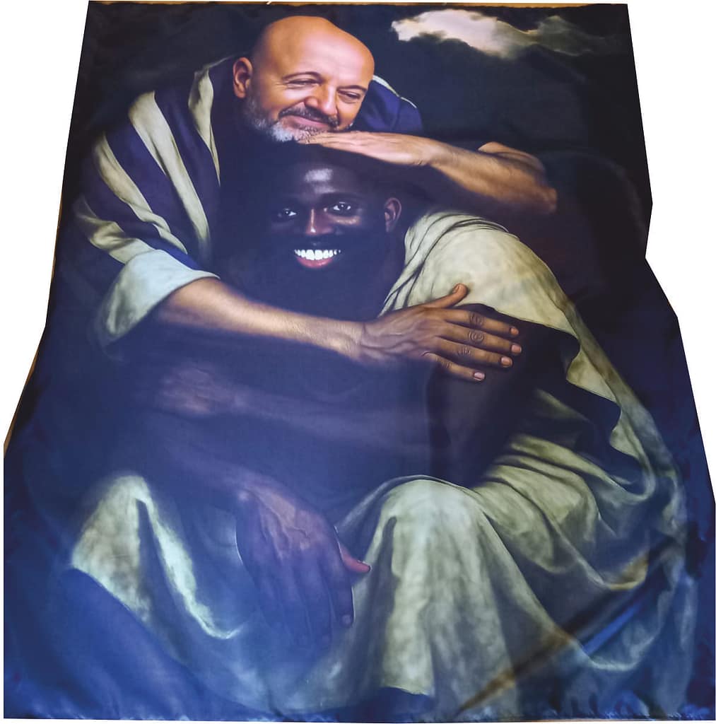 Pezza con foto Franco Gonzo personalizzata Pezza con foto Franco Gonzo