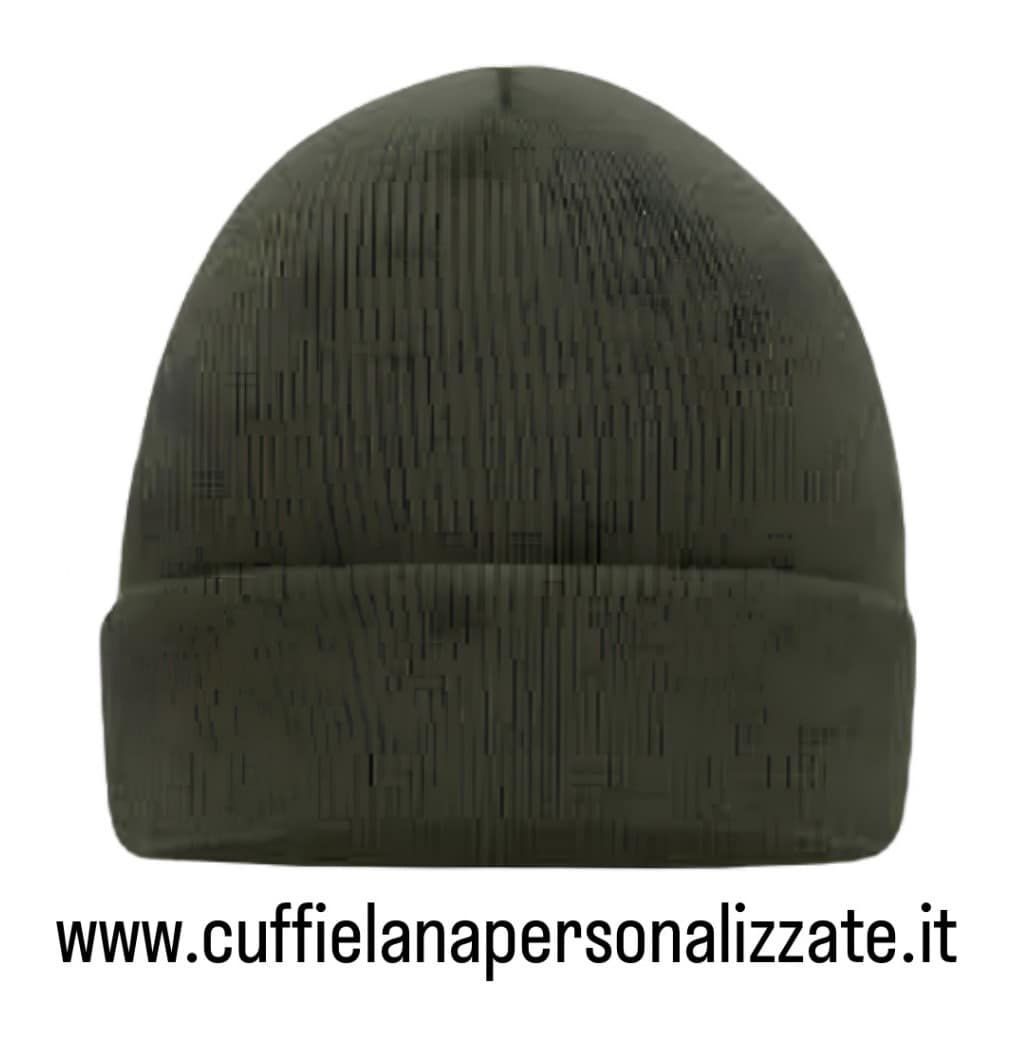 Berretta tinta unita colore VERDE OLIVA Berretta tinta unita VERDE OLIVA