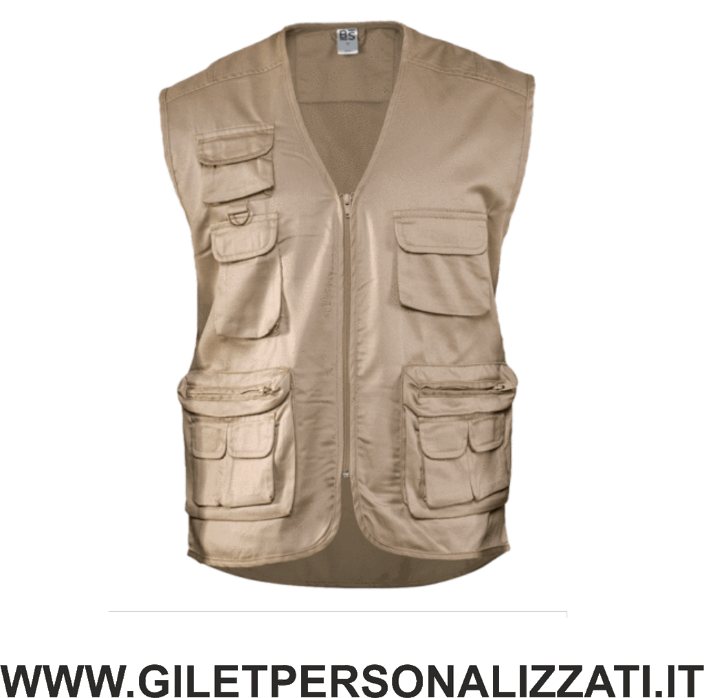 gilet reporter beige gilet reporter beige