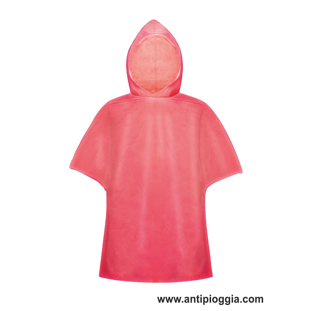 Poncho impermeabile di colore Rosso Poncho impermeabile Rosso